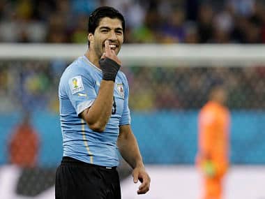 Uruguay's Luis Suarez was superb against England. AP