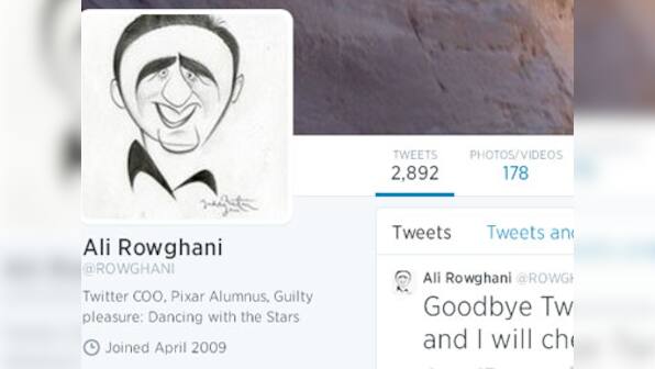 Twitter COO Ali Rowghani steps down, tweets 'goodbye'