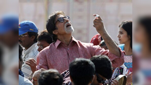 Amitabh Bachchan rings BSE bell to promote his TV show Yudh