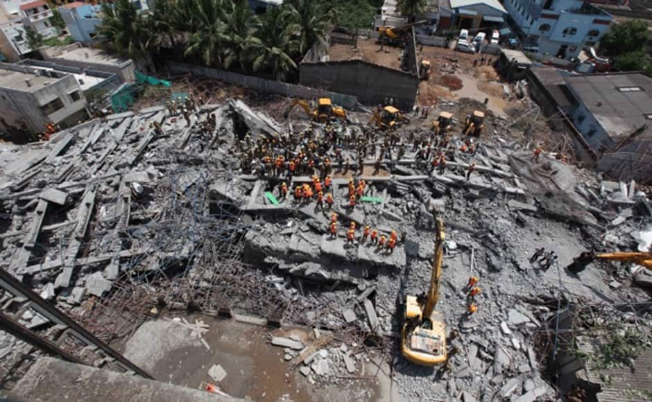 Photos Death toll rises to 11 in Chennai building collapse, many still