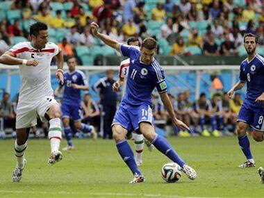 Edin Dzeko stars as Bosnia end Iran's hopes of making knockouts