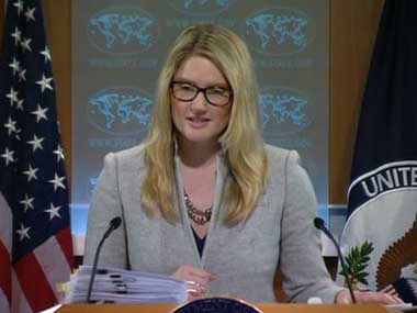 Marie Harf from the US state department