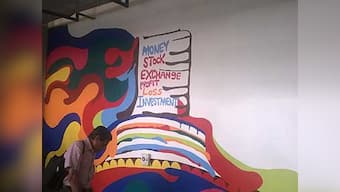 At Mumbai Metro stations, murals speak to commuters about a city on the move