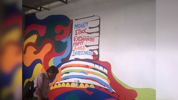At Mumbai Metro stations, murals speak to commuters about a city on the move