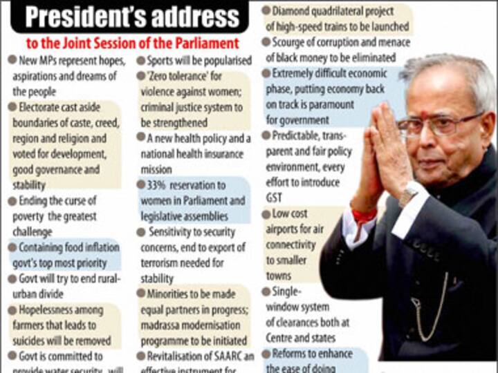 Full Text: Pranab Mukherjee's speech at Lok Sabha joint session Full Text: Pranab Mukherjee's speech at Lok Sabha joint session