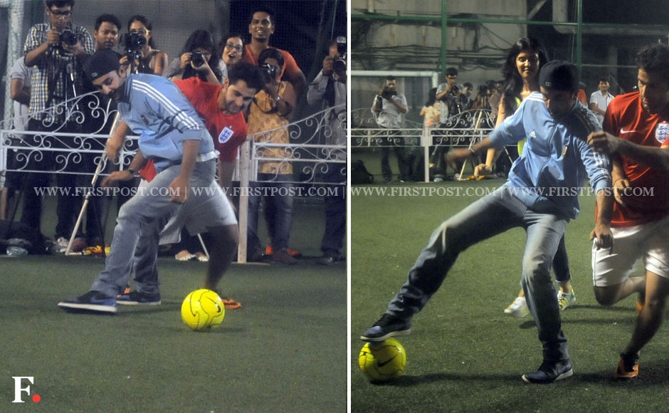 The Kapoor bros Ranbir, Armaan enjoy a friendly football match The Kapoor bros Ranbir, Armaan enjoy a friendly football match
