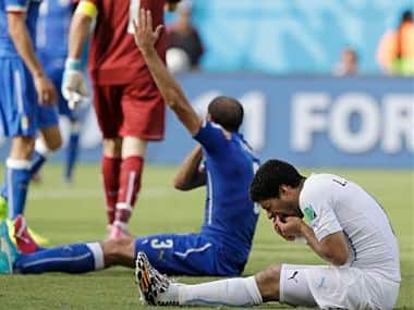 Suarez is in big trouble because of the biting incident. AP