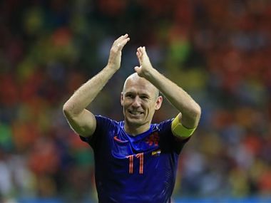 Netherlands' Arjen Robben had a great game against Spain. AP