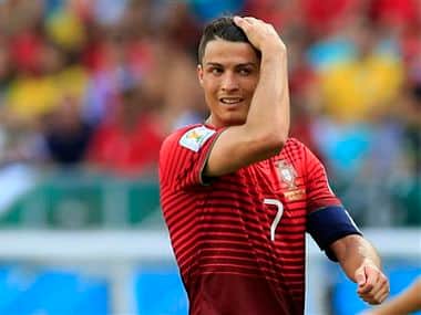 Portugal's Cristiano Ronaldo didn't have a great game against Germany. AP