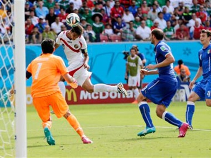 World Cup 2014: Costa Rica shock Italy 1-0 to qualify for knockouts