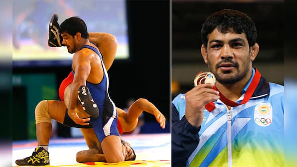 Photos: Sushil Kumar decimates Pakistan's Qamar Abbas in 107 secs to take CWG Gold