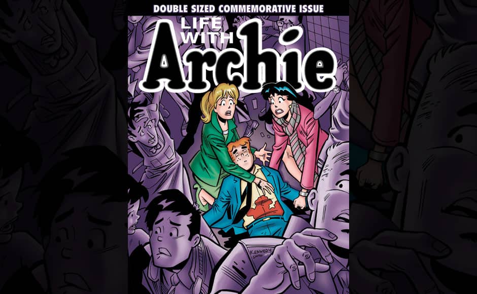 This photo provided by Archie Comics shows the cover of the comic book, 
