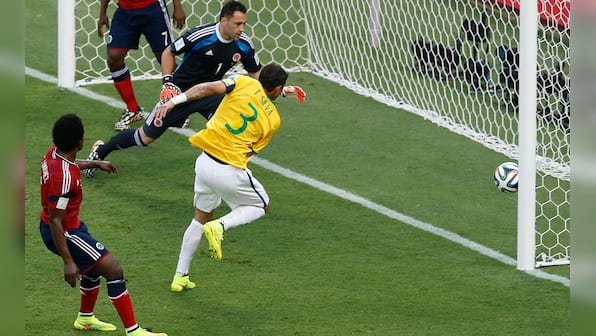 Photos: Brazil edge Colombia but Neymar out of World Cup
