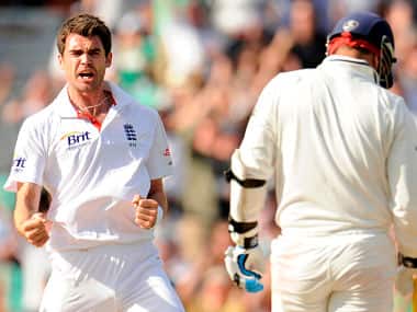 File picture of James Anderson (L). Reuters