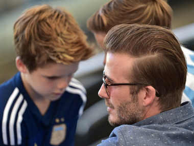 David Beckham, son Brooklyn escape unhurt in car crash David Beckham, son Brooklyn escape unhurt in car crash