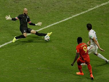 Tim Howard set a record for the most saves in a World Cup game. AP
