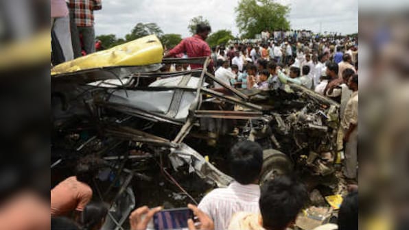 Telangana: Toll in school bus-train collision rises to 18