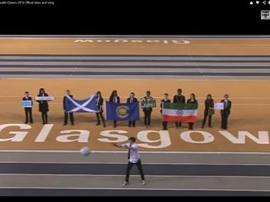 Indian flag shown upside down in Commonwealth Games official song video Indian flag shown upside down in Commonwealth Games official song video