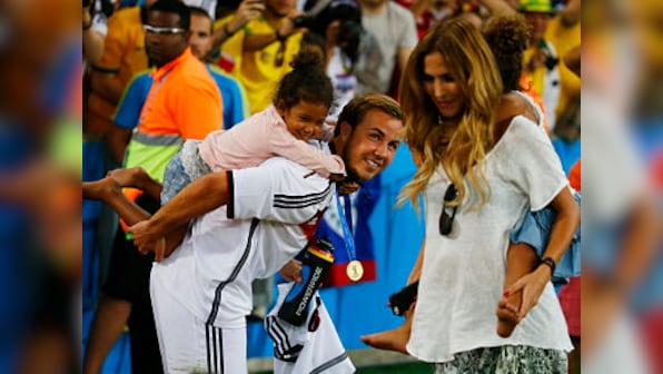 I didn't know what was happening after scoring the goal, says Goetze