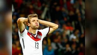 Viral Video: Thomas Müller falls over in comedy free-kick routine 