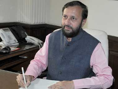 File image of Prakash Javadekar. PIB