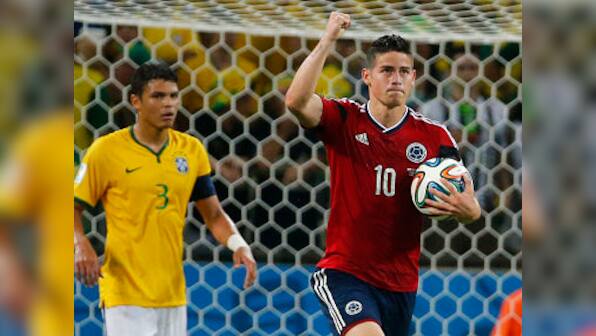 I think the referee influenced the game a lot: James Rodriguez