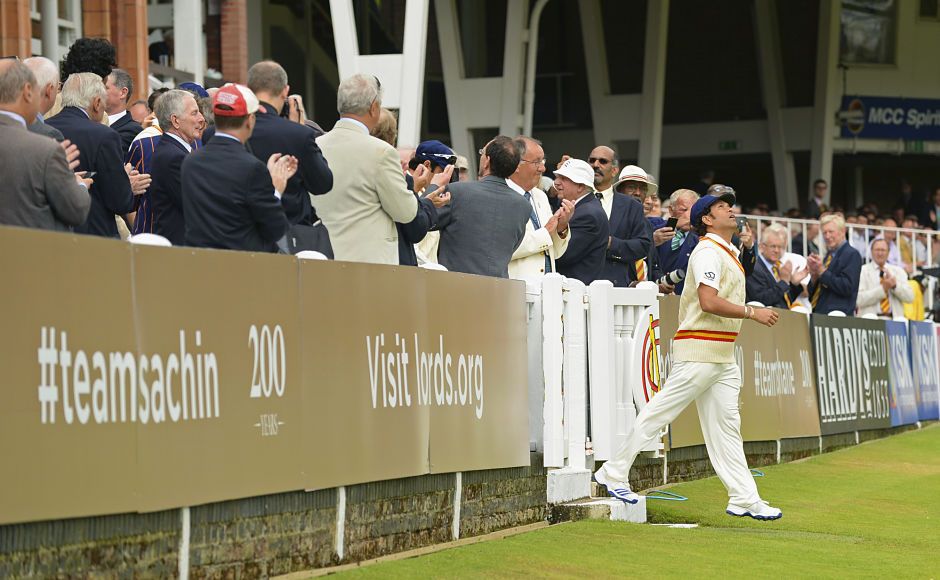 MCC Vs ROW Photos: Yuvraj, Finch tons; Tendulkar's cameo light up Lord's MCC Vs ROW Photos: Yuvraj, Finch tons; Tendulkar's cameo light up Lord's