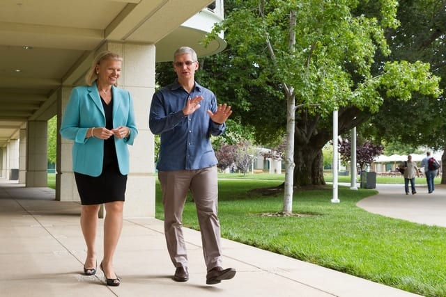 Tim Cook, Apple CEO and Ginni Rometty, IBM CEO forge deal to transform enterprise mobility