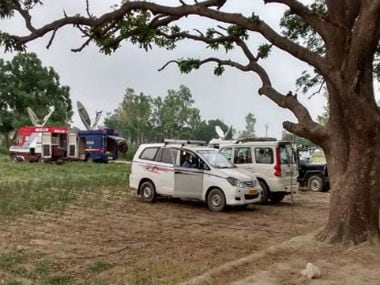 The crime scene in Badaun district. Image from IBN-Live