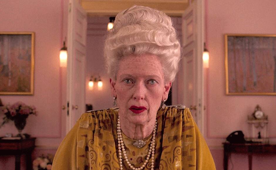 Tilda Swinton as Madame D in Wes Anderson's The Grand Budapest Hotel
