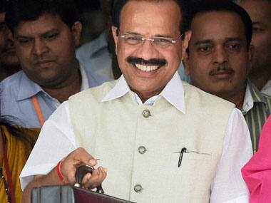 Gowda presented his first budget today. PTI image