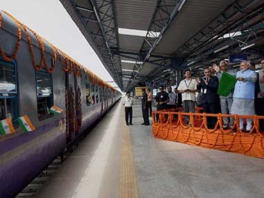 New train to Katra launched by Modi gets stuck inside tunnel