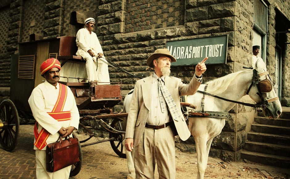 Actor Richard Walsh who plays Sir Francis Spring, Chairman of the Madras Port Trust in Rajasekaran's new film Ramanujan. 