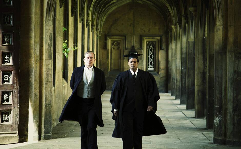  Actor Kevin McGowan who plays Prof. G. H. Hardy and Abhinay as Ramanujan at Cambridge University