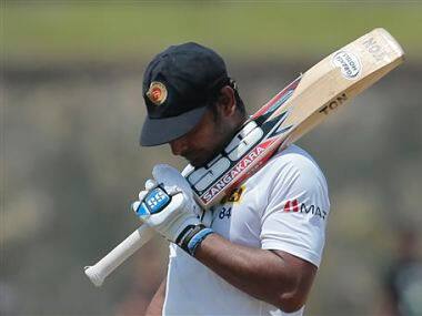 Sri Lanka's Kumar Sangakkara leaves the field after being dismissed . AP