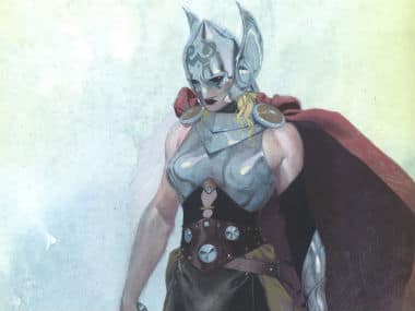 Thor is now a woman. Image from Marvel comics. 