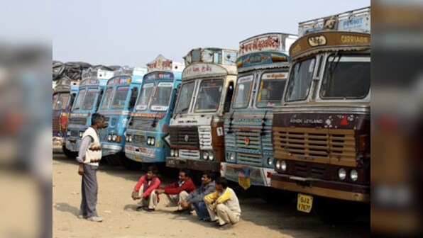 Manipur: Truck set ablaze by protesters demanding ILP
