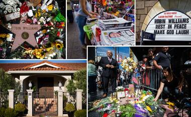 Photos: Fans pay touching tributes to comic genius Robin Williams 