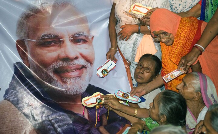 Photos: In Varanasi, widows prepare 1000 rakhis for PM Modi