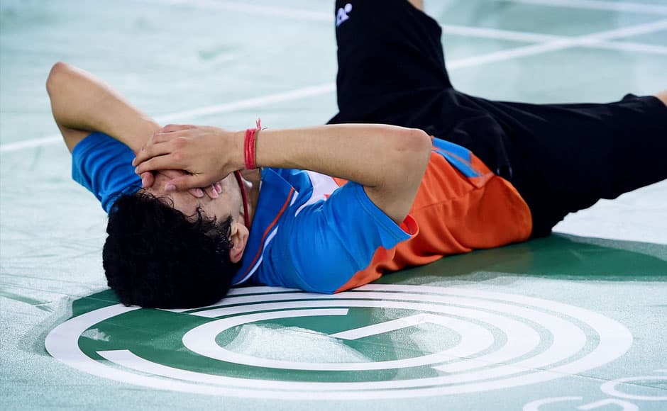 India’s Parupalli Kashyap reacts after defeating England’s Rajiv Ouseph in the men’s singles badminton bronze medal match during the 2014 Commonwealth Games in Glasgow, Scotland, Saturday Aug. 2, 2014. AP