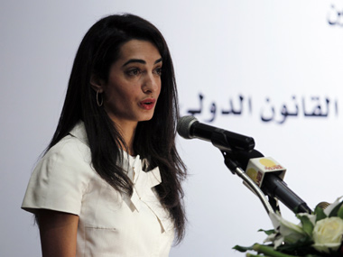 Clooney's fiancee Amal Alamuddin says she won't serve on UN Gaza probe panel Clooney's fiancee Amal Alamuddin says she won't serve on UN Gaza probe panel