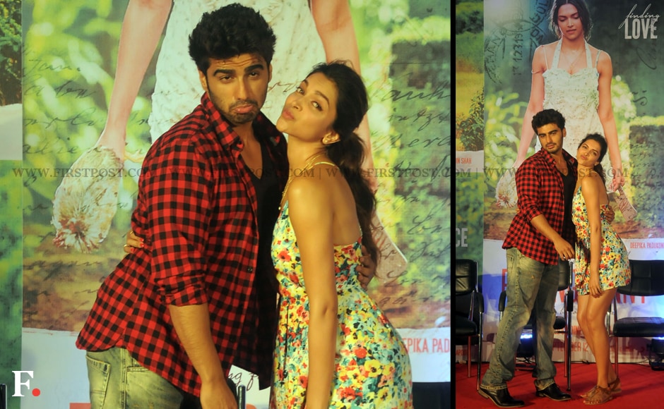 Photos: Arjun, Deepika show their playful side at Finding Fanny's music