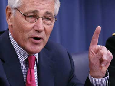 US Defence Secretary Chuck Hagel will discuss mega defence deal with Modi US Defence Secretary Chuck Hagel will discuss mega defence deal with Modi