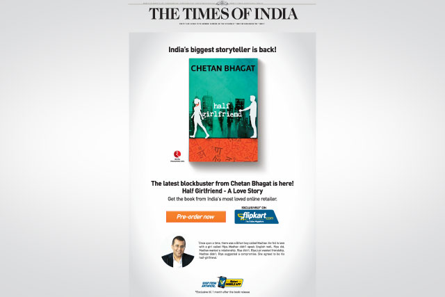 It's not about Chetan Bhagat's 'Half Girlfriend', it's Flipkart Vs Amazon It's not about Chetan Bhagat's 'Half Girlfriend', it's Flipkart Vs Amazon