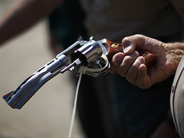 Prohibited weapons recovered from former Congress MLA's house Prohibited weapons recovered from former Congress MLA's house