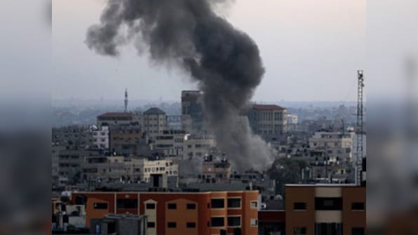 Israel pounds Gaza after border clashes between troops, Palestinian protesters leave dozens injured