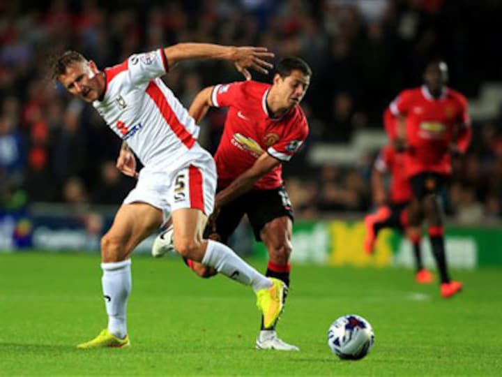 Third division side MK Dons embarrass Manchester United 4-0 in League Cup
