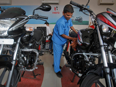 Hero MotoCorp Q1 net profit rises to Rs 562.76 cr, sales up 14% Hero MotoCorp Q1 net profit rises to Rs 562.76 cr, sales up 14%