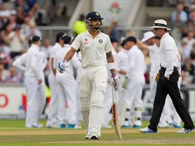  Virat Kohli looked a pale shadow of himself in the series so far. AP 
