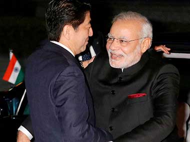 PM Modi, Abe meet over dinner, pitch for robust future in ties PM Modi, Abe meet over dinner, pitch for robust future in ties